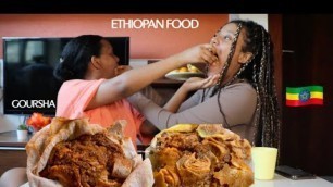 'Ethiopian Food Mukbang | Injera, Tibs Firfir, Doro Wot, Kitfo, Siga wot, Ethiopian cheese'