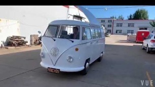 'vw kombi food truck in white'