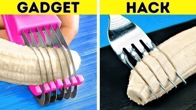 'Kitchen Gadgets VS Hacks || Useful Kitchen Tricks And Cooking Gadgets'