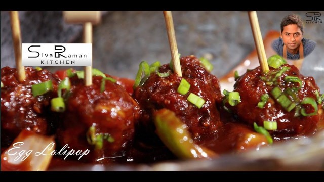 'Egg lollipop Recipe in Tamil | Egg 65 | Non Veg Snack | SivaRaman Kitchen'