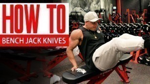 'Bench Jack Knife (Ab Exercise!)'