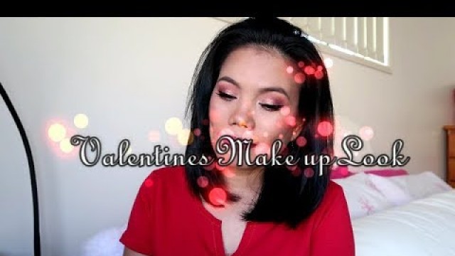 'Valentines Glam Make up Look - BYS Peach Eyeshadow Palette'