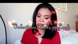 'Valentines Glam Make up Look - BYS Peach Eyeshadow Palette'