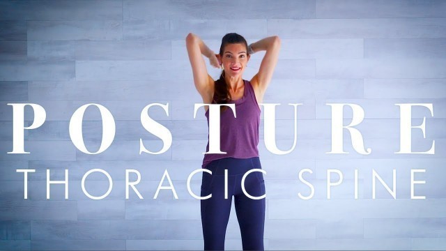 'Senior & Beginner Workout - Improve Posture / anti-hunchback exercises for a healthy spine'