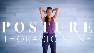 'Senior & Beginner Workout - Improve Posture / anti-hunchback exercises for a healthy spine'