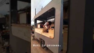 'How to make a food trailer truck and interior design with pallet planks | 100% PINOY MADE!!!'