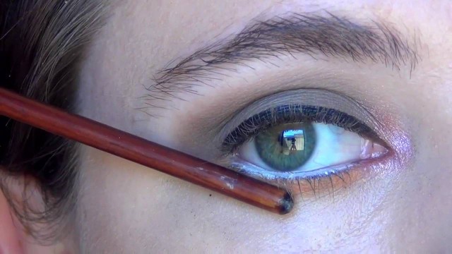 'Winged eyeliner tutorials with a brush with colour and smitten cosmetics makeup | makeup tips |'