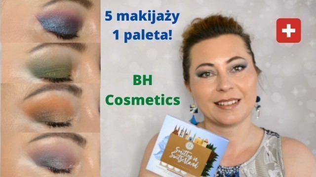 'BH COSMETICS Smitten in Switzerland | 5 Makijaży 1 Paleta | GreenTea'