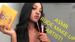 'ASMR Rude Makeup Artists Does your Makeup Roleplay 