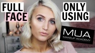 'Full Face Only Using MUA Makeup! TESTING CHEAP MAKEUP!'