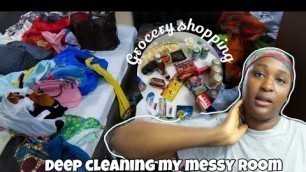 'Deep Cleaning My Messy Room + Grocery Shopping..!!This Will Motivate You To Clean !!'