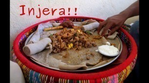 'How to eat typical Ethiopian food (Injera)'