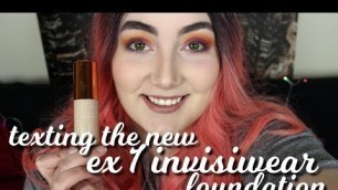 'TESTING THE NEW EX1 INVISIWEAR FOUNDATION - \"TRUE COLOUR PIGMENTS\"??? - RaphaelleLD'