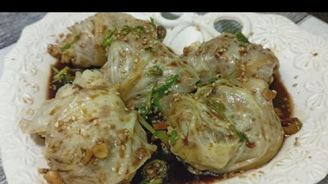 'chinese cabbage roll recipe in tamil# Nisha kitchan #'