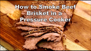 'How to smoke beef brisket in a pressure cooker | Chef Cristian on Food Chain TV'