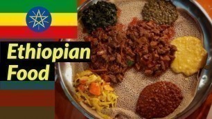 'Trying Ethiopian Food near Washington DC | Ethiopian Cuisine - Injera, Sambusa, Lamb Stew & Doro Wat'