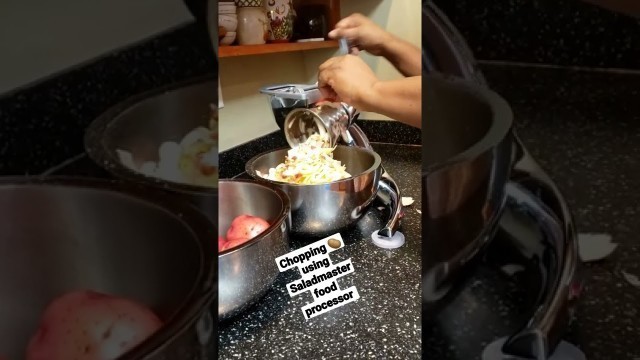 'chopping potatoes using Saladmaster food processor #thankful #saladmaster #healthy #homemade #how'