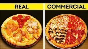 'FOOD IN ADVERTIZING VS. IN REAL LIFE || Tricks Advertisers Use To Make Food Look Tasty'