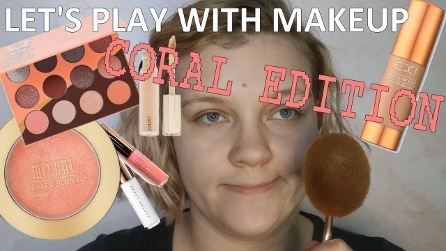 'I got a coral pallete and did a coral look and I really enjoyed it | MAKEUP PLAYTIME'