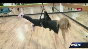 'Springhurst fitness studio using bungee cords for workout class'