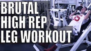 'BRUTAL HIGH REP LEG WORKOUT! - Josef Rakich'