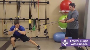 'SMI Strength Training: Lat Lunges with Bungee'