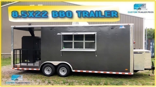 '8.5x22 BBQ Food Trailer with Smoker'