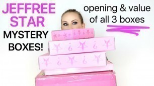 Unboxing ALL 3 Jeffree Star Cosmetics Mystery Boxes | BN REVIEWS