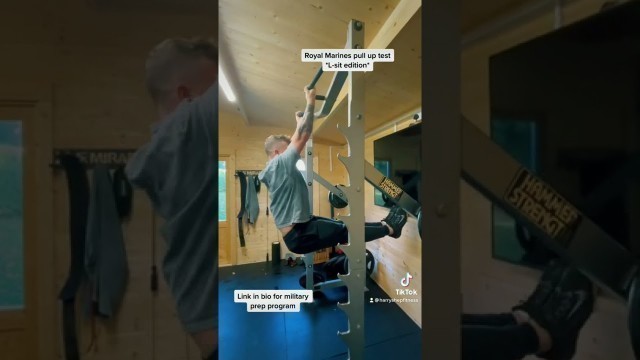 'Royal Marines pull ups L sit edition #royalmarinecommando #royalmarines #fitness #pullups'