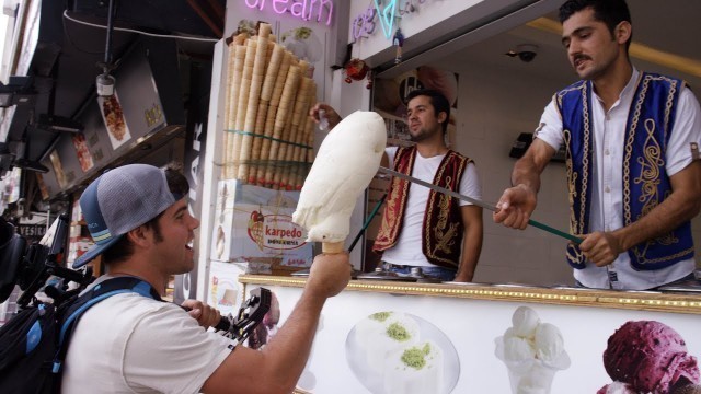 'Turkish Ice Cream Tricks in Istanbul'