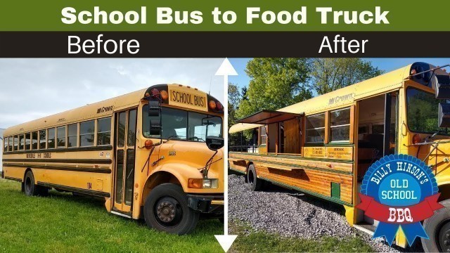 'DIY School Bus conversion to Food Truck timelapse'