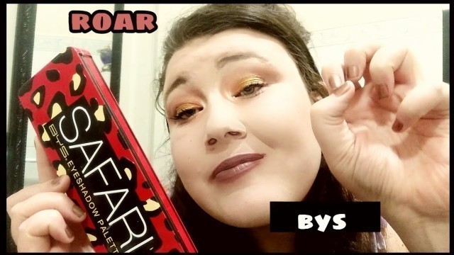 'NEW DRUGSTORE EYE SHADOW PALETTE  BYS MAKEUP SAFARI| FIRST IMPRESSION & DEMO| jessellinvlogs'