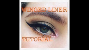 'Winged Eyeliner Tutorial // Smitten Cosmetics Liquid Liner Pen'