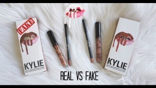 REAL vs FAKE $2: Kylie Cosmetics Lip Kit "Dolce K" (How To Spot)