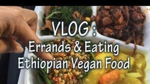 'VLOG: Errands | Eating Ethiopian Vegan Food | Selena Thinking Out Loud'