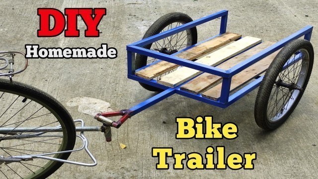 'How To Build a DIY Cargo Bicycle Trailer - Cargo Bike Trolley Cart Homemade'