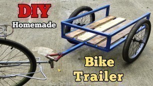 'How To Build a DIY Cargo Bicycle Trailer - Cargo Bike Trolley Cart Homemade'