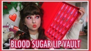 'The Vault - Blood Sugar Anniversary Full Lipstick Review | Jeffree Star Cosmetics'