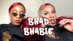 'Bhad Bhabie inspired makeup look( In-Depth winged liner tutorial)| REGALKXNGMAKEUP'