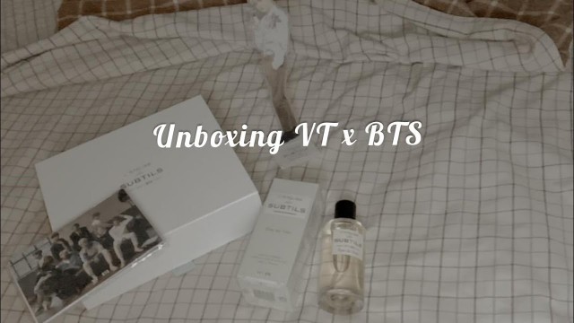 'Unboxing VT x BTS \"Eau de Vert (Suga)\"[asmr]'