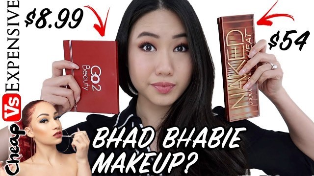 'Bhad Bhabie Makeup VS Urban Decay Naked Heat | Cheap VS Expensive Eyeshadow | Copycat Beauty Review'