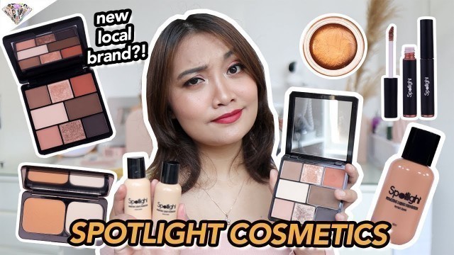 'BAGONG LOCAL BRAND?! SPOTLIGHT COSMETICS FIRST IMPRESSION REVIEW & WEAR TEST | MAE LAYUG'