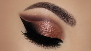 '⭐ Copper Cut Crease Glitter MakeUp Tutorial | Melissa Samways ⭐'