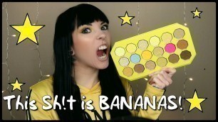 'This Sh!t Is BANANAS! | Trying The Banana Fetish Palette | Jeffree Star Cosmetics | #dossier'