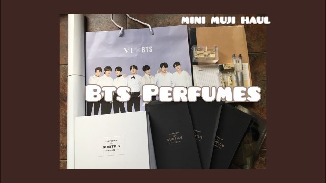 'Bts x VT cosmetics perfumes and mini muji haul'