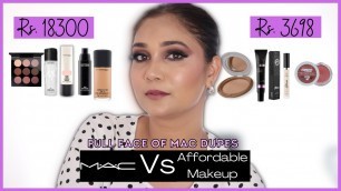 'MAC Cosmetics vs AFFORDABLE Makeup | Full Face of MAC DUPES | MAC Cosmetics One Brand Makeup'