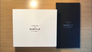 'Unboxing VT X BTS L\'ATELIER des SUBTILS 50ml Perfume+Postcard+Acrylic stand+BOX(Jin/Eau de Coton).'