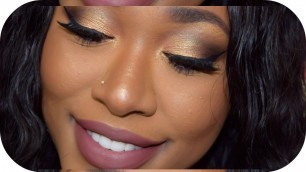 'Summer Golden Makeup Tutorial! Ft MAC \'Melon\' Pigment'