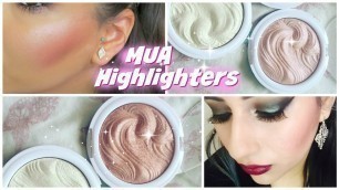 'MUA Undress Your Skin Shimmer Highlighter ♡ Review & Swatches ALL SHADES!'