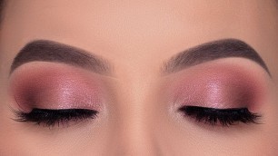 'EASY Soft Rose Golden Eye Makeup Tutorial'